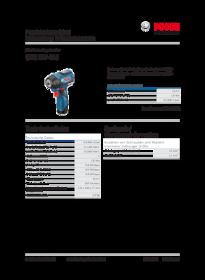 Акумулаторни ударни винтоверти и гаечни ключове Bosch GDS 12V-115