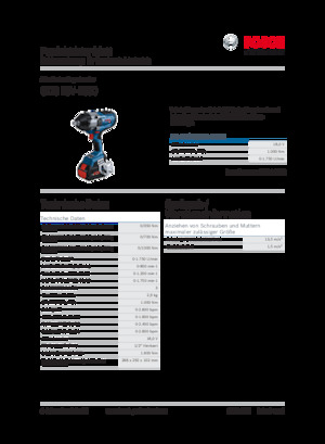 Акумулаторни ударни винтоверти и гаечни ключове Bosch GDS 18V-1000