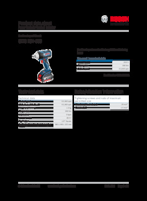 Акумулаторни ударни винтоверти и гаечни ключове Bosch GDS 18V-300