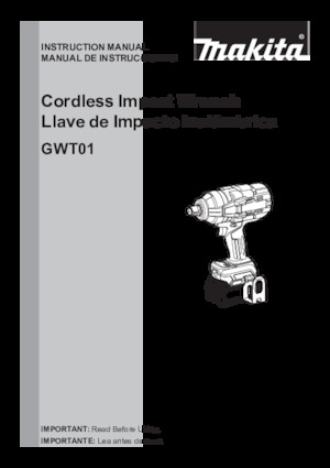 Акумулаторни ударни винтоверти и гаечни ключове Makita GWT01D