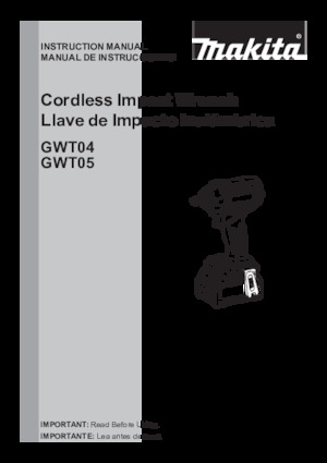 Акумулаторни ударни винтоверти и гаечни ключове Makita GWT05D
