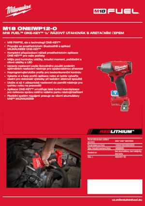 Акумулаторни ударни винтоверти и гаечни ключове Milwaukee M18 ONEIWP12-0