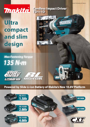 Акумулаторни ударни винтоверти и гаечни ключове Makita TD111D