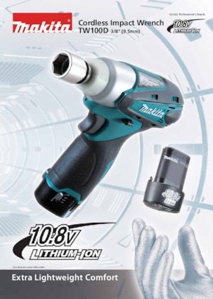 Акумулаторни ударни винтоверти и гаечни ключове Makita TW100D
