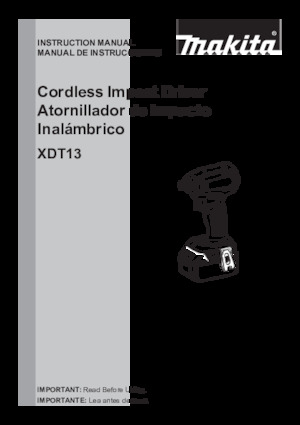 Акумулаторни ударни винтоверти и гаечни ключове Makita XDT13Z