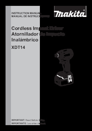 Акумулаторни ударни винтоверти и гаечни ключове Makita XDT14Z