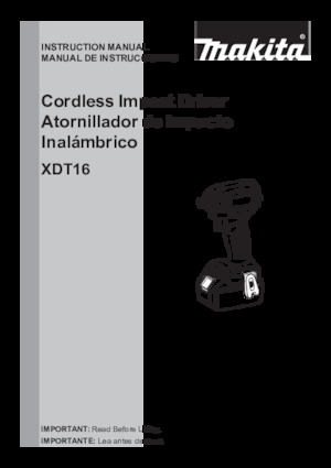 Акумулаторни ударни винтоверти и гаечни ключове Makita XDT16Z 