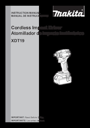 Акумулаторни ударни винтоверти и гаечни ключове Makita XDT19Z