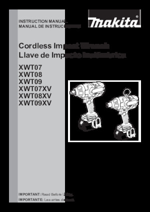 Акумулаторни ударни винтоверти и гаечни ключове Makita XWT08Z