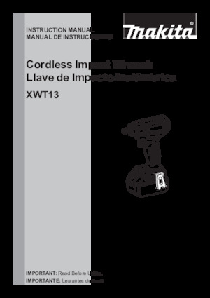 Акумулаторни ударни винтоверти и гаечни ключове Makita XWT13ZB