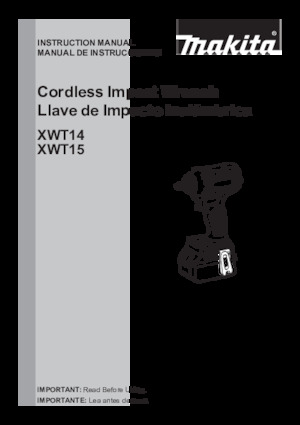 Акумулаторни ударни винтоверти и гаечни ключове Makita XWT15T