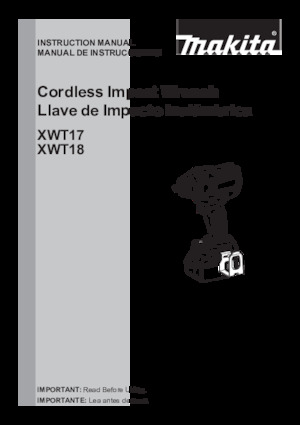 Акумулаторни ударни винтоверти и гаечни ключове Makita XWT17T