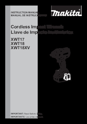 Акумулаторни ударни винтоверти и гаечни ключове Makita XWT18XVZ