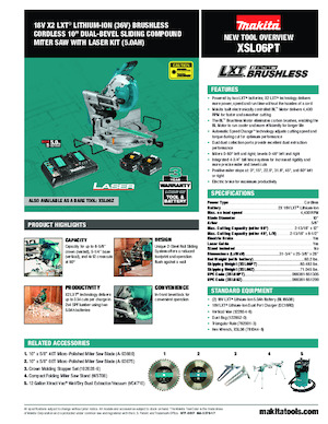 Акумулаторни пробивни триони Makita XSL06Z