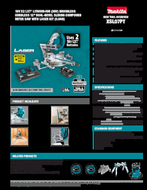 Акумулаторни пробивни триони Makita XSL07PT