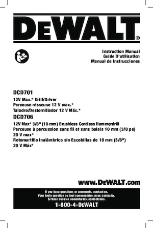 Акумулаторни къртачи SDS DEWALT DCD706B