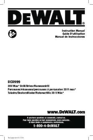 Акумулаторни къртачи SDS DEWALT DCD999T1