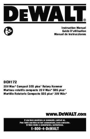 Акумулаторни къртачи SDS DEWALT DCH172B