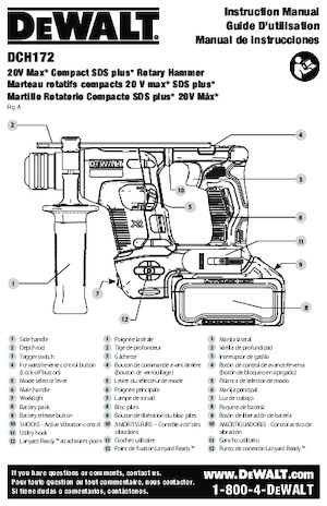Акумулаторни къртачи SDS DEWALT DCH172D2