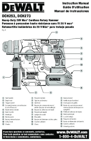 Акумулаторни къртачи SDS DEWALT DCH273H1