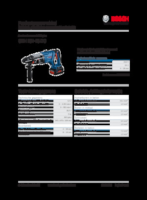 Акумулаторни къртачи SDS Bosch GBH 18V-28 DC