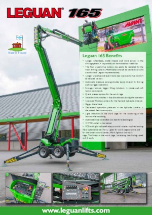 Пълзящи повдигачи с подвижна стрела Leguan 165 