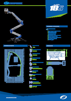 Пълзящи повдигачи с подвижна стрела Socage Raptor 18 S