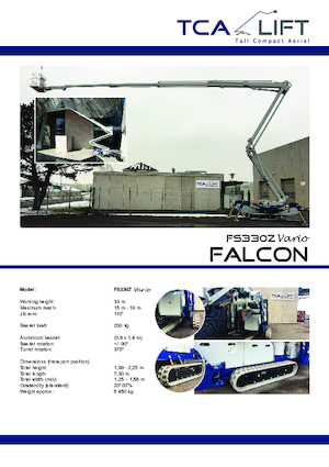Пълзящи повдигачи с подвижна стрела Falcon Lifts FS 330 Z Vario