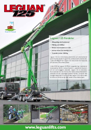 Пълзящи повдигачи с подвижна стрела Avant Tecno Leguan 125M2