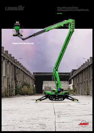 Пълзящи повдигачи с подвижна стрела Avant Tecno Leguan 225