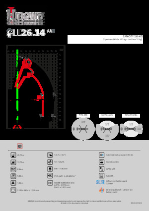 Пълзящи повдигачи с подвижна стрела Hinowa Lightlift 26.14 Performance IIIS MK3