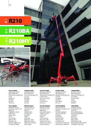 Пълзящи повдигачи с подвижна стрела Easy Lift R210BA