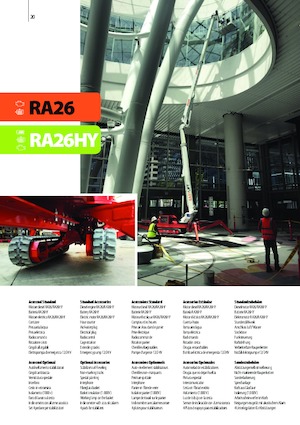 Пълзящи повдигачи с подвижна стрела Easy Lift RA26HY