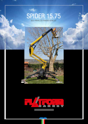 Пълзящи повдигачи с подвижна стрела Platform Basket SPIDER 15.75 E