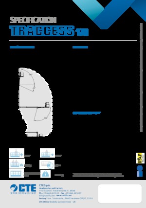 Пълзящи повдигачи с подвижна стрела CTE Traccess 170 E
