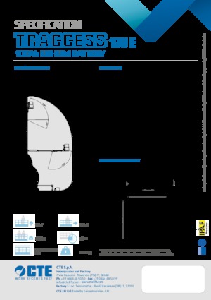 Пълзящи повдигачи с подвижна стрела CTE Traccess 170 E