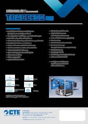 Пълзящи повдигачи с подвижна стрела CTE Traccess 200