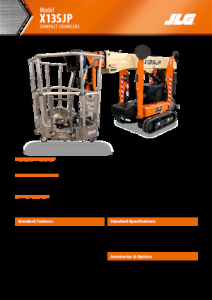 Пълзящи повдигачи с подвижна стрела JLG X13SJP