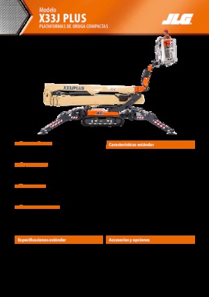 Пълзящи повдигачи с подвижна стрела JLG X33J Plus