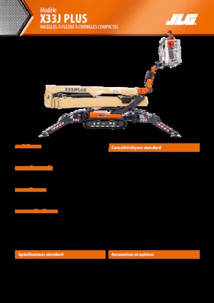 Пълзящи повдигачи с подвижна стрела JLG X33J Plus