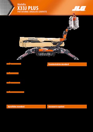 Пълзящи повдигачи с подвижна стрела JLG X33J Plus