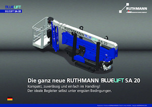 Пълзящи повдигачи с подвижна стрела Ruthmann BLUELIFT SA 20
