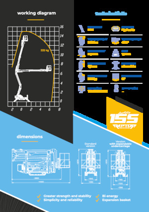 Пълзящи повдигачи с подвижна стрела Socage Raptor 15 S