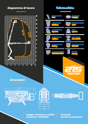 Пълзящи повдигачи с подвижна стрела Socage Raptor 21 S