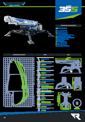 Пълзящи повдигачи с подвижна стрела Socage Raptor 35 S