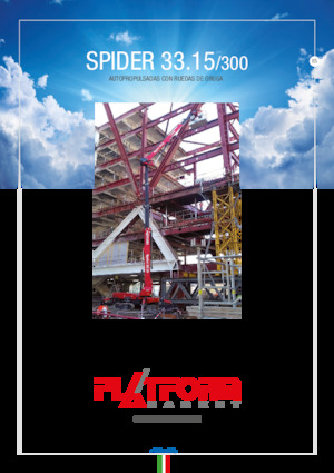 Пълзящи повдигачи с подвижна стрела Platform Basket SPIRDER 33.15/300