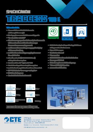 Пълзящи повдигачи с подвижна стрела CTE Traccess 160 E