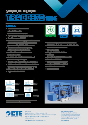 Пълзящи повдигачи с подвижна стрела CTE Traccess 160 E