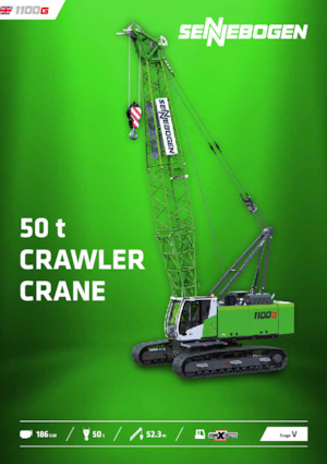 Верижни кранове - решетъчна стрела Sennebogen 1100G