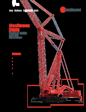 Верижни кранове - решетъчна стрела Manitowoc 31000
